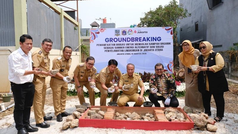 Biodigester sampah Bank Jakarta